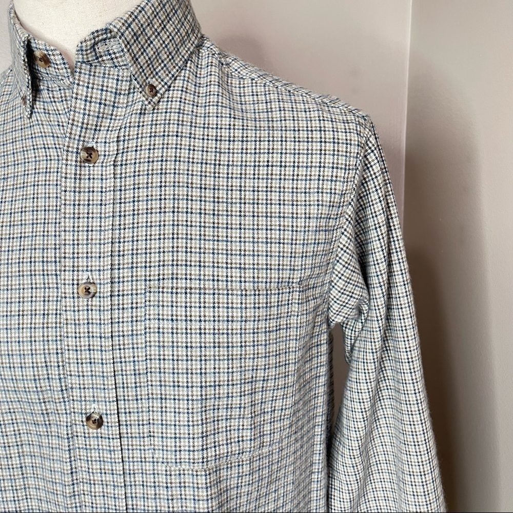 Vintage Mens Casual Plaid Flannel Shirt Size Small - Picture 3 of 16